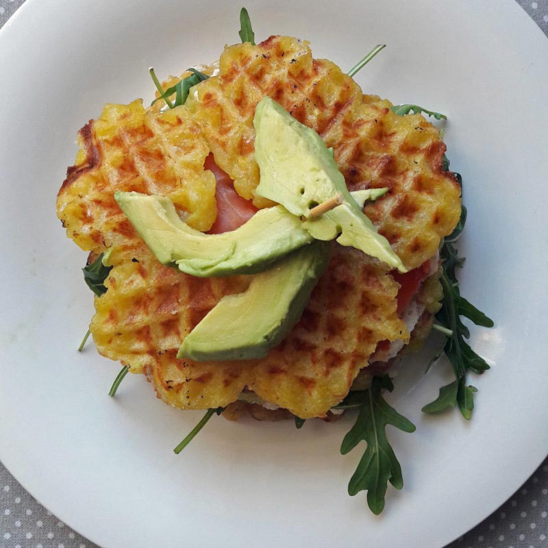 Knödelino Waffeltorte mit Avocado