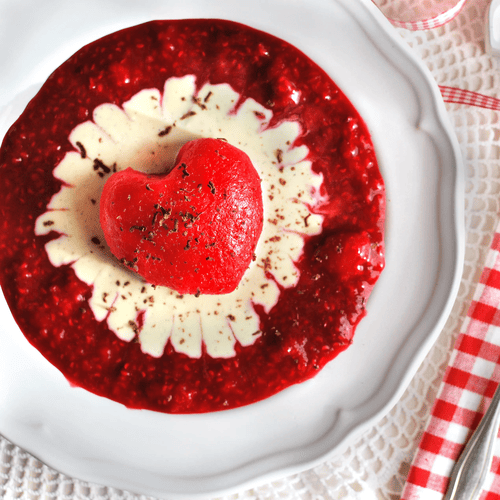 Heiße Herzfutterliebe