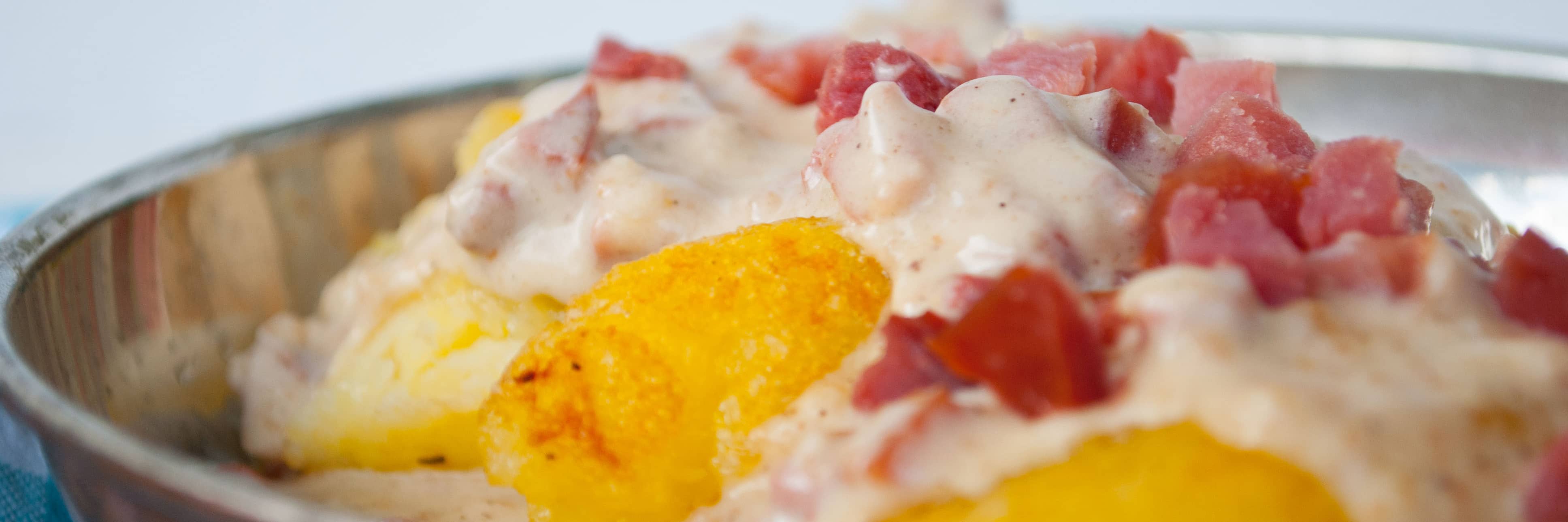 Hoorische mit Specksoße