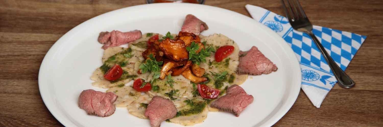 Brezenknödelcarpaccio