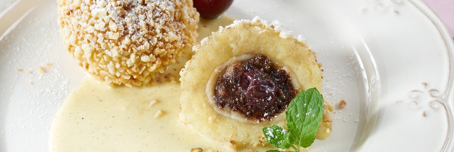 Frischkäse-Marzipan-Knödel