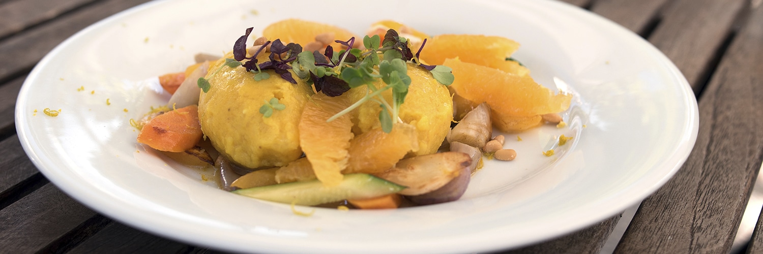 Orangen-Kartoffelnockerl