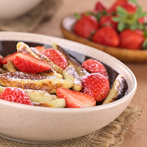 Süße Kartoffel-Quark-Zipfe