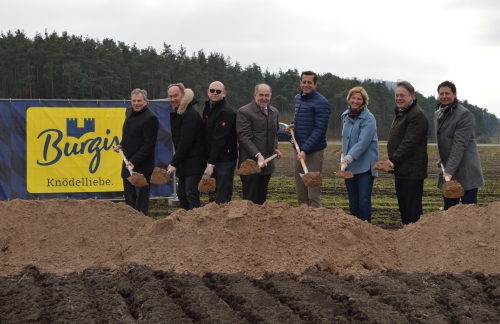 Spatenstich bei Burgis