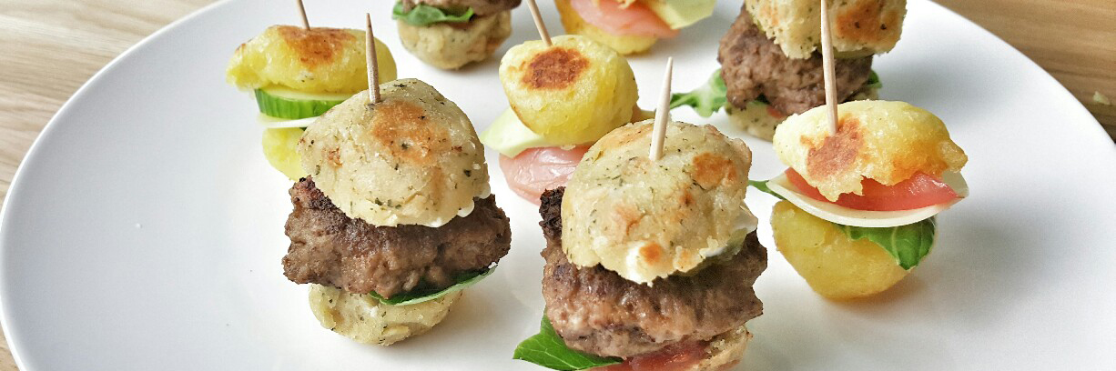 Dreierlei Knödelinos®-Burger