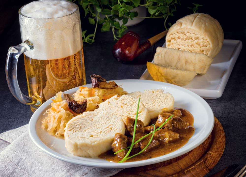 Böhmische Knödel mit Fleisch
