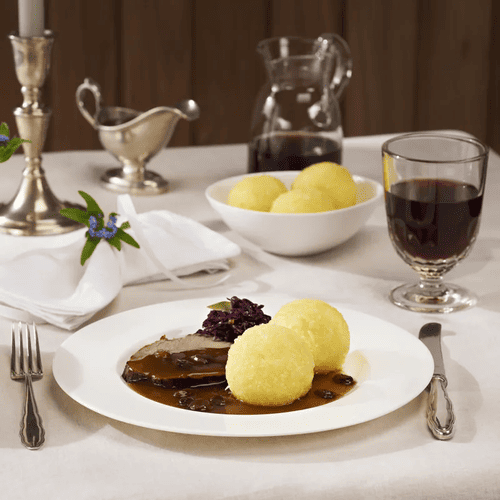 Sauerbraten Rheinische Art mit Rohen Kartoffelknödel