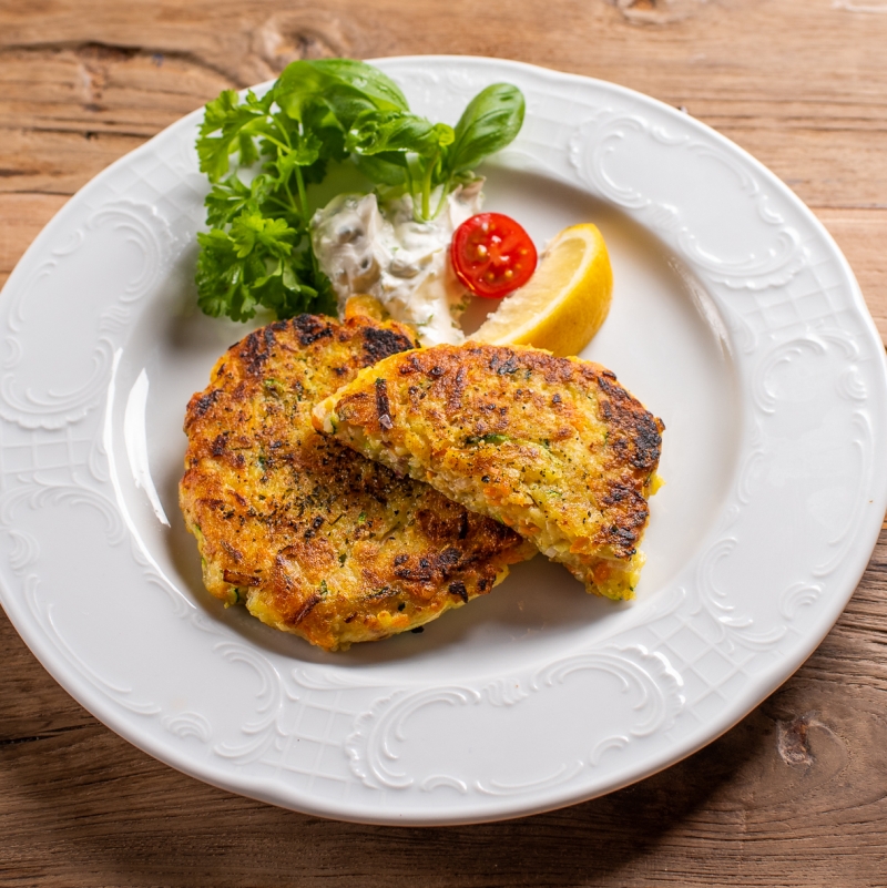 Kloßteig Gemüsepuffer