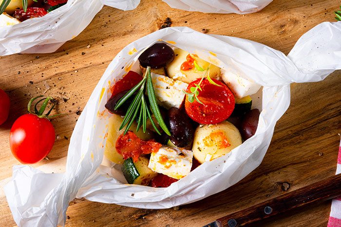 Kartoffeln oder Nudeln: Knödelino-Gemüse-Päckchen
