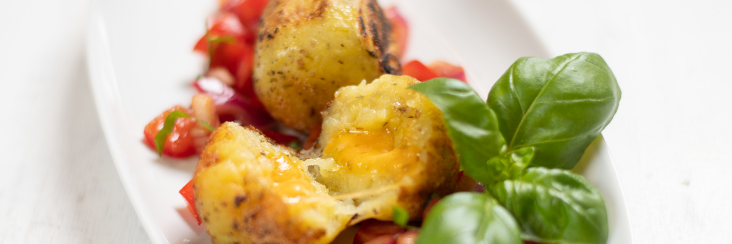 Kartoffel-Käse-Bällchen vom Grill