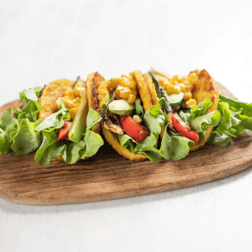 Tacos aus Knödelteig vom Grill