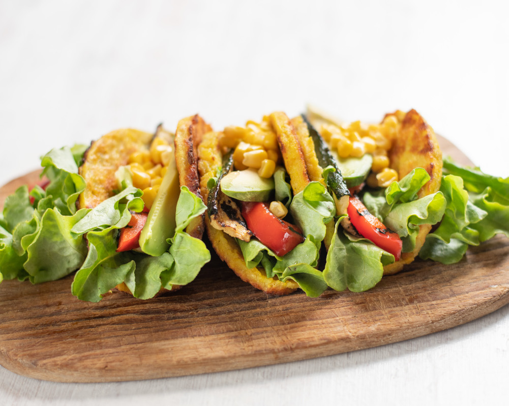 Tacos aus Knödelteig vom Grill