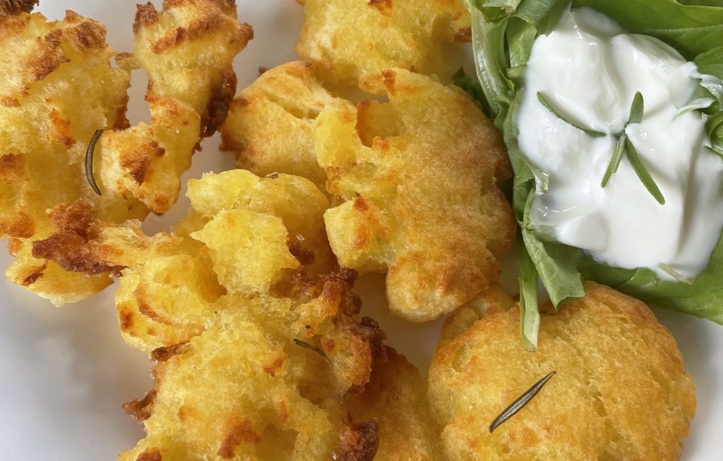 Smahed Knödelinos vom Blech