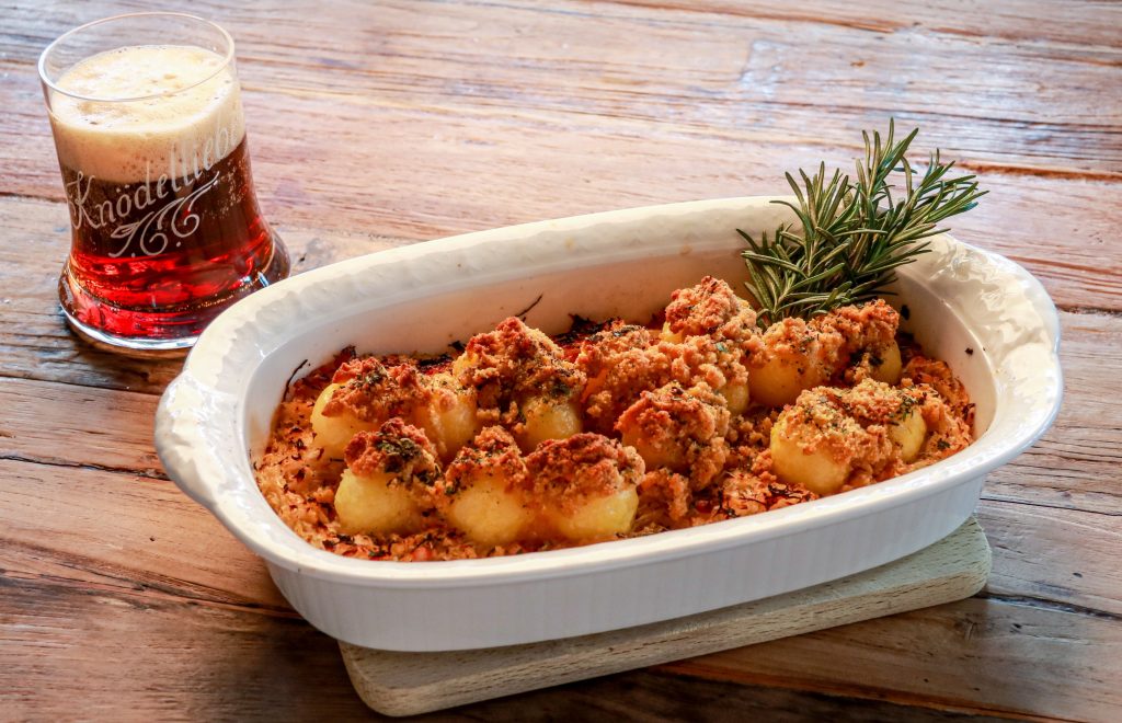 Knödelino-Sauerkraut-Auflauf