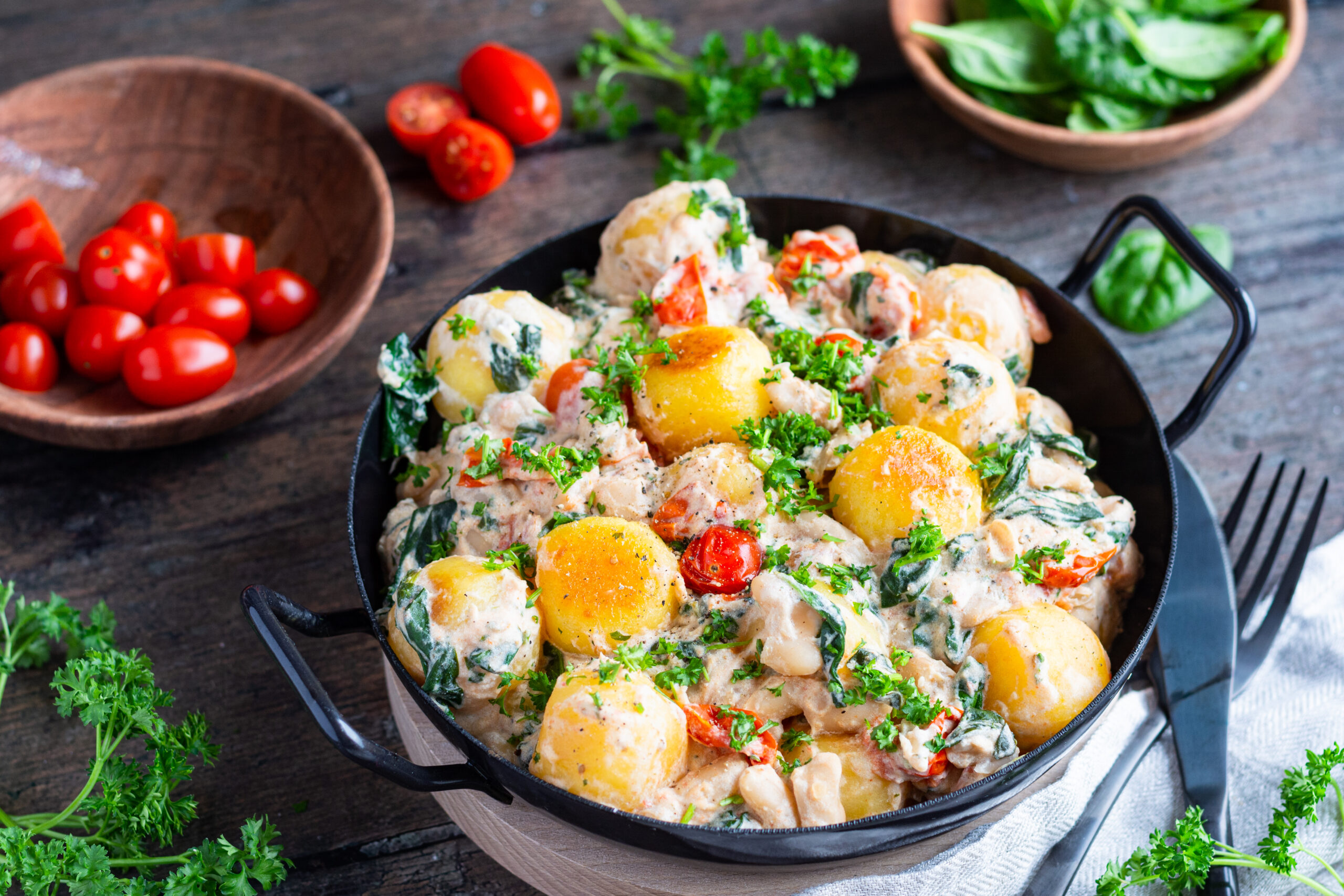 Vegane Knödelinos®-Pfanne