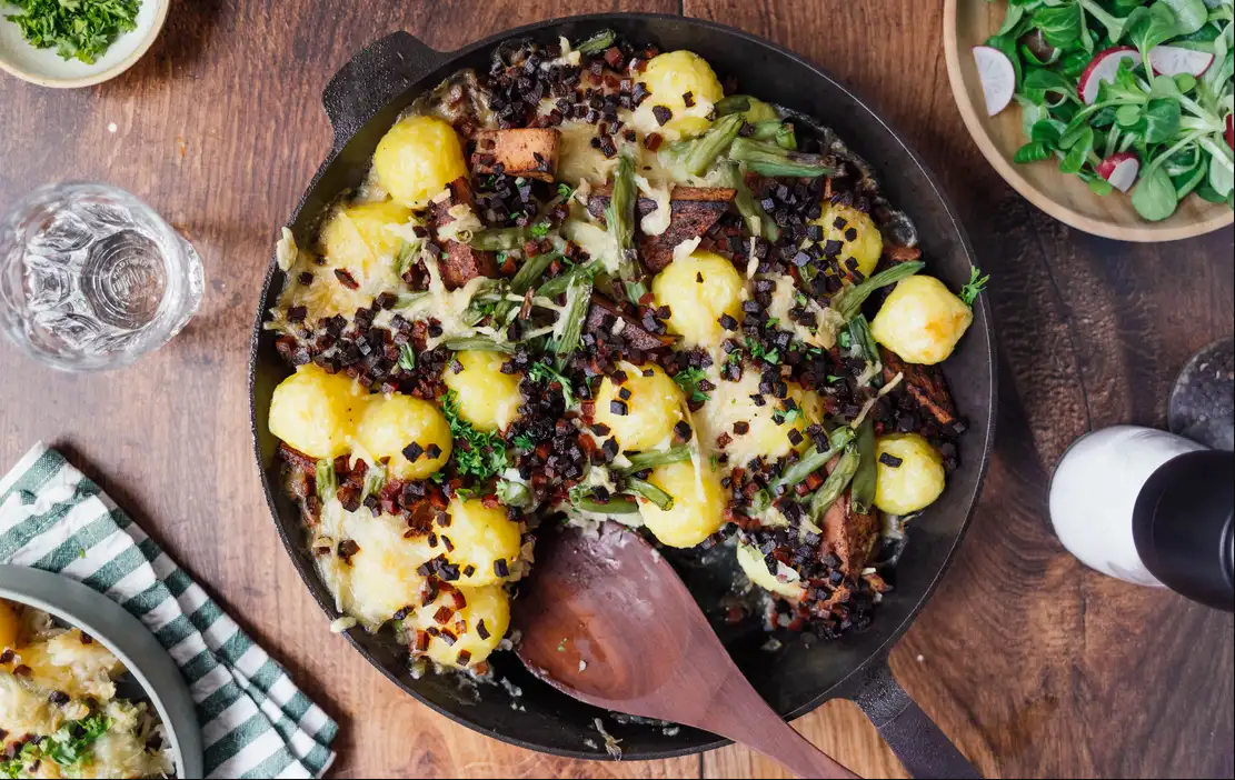Veganer Knödel-Auflauf