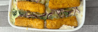 Knödelinos®-Fischstäbchen-Auflauf