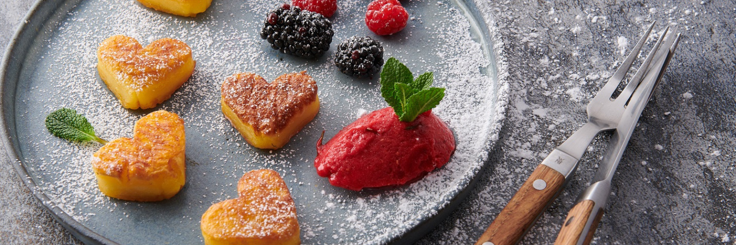 Herzelinos® mit Beerensorbet