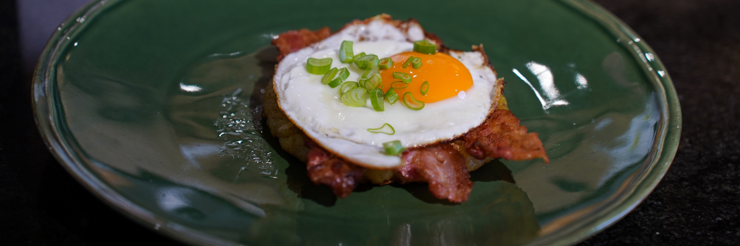 Frühstücks-Roundies® mit Bacon und Ei