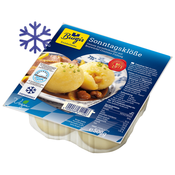 Burgis Tiefkühl Sonntagsklöße