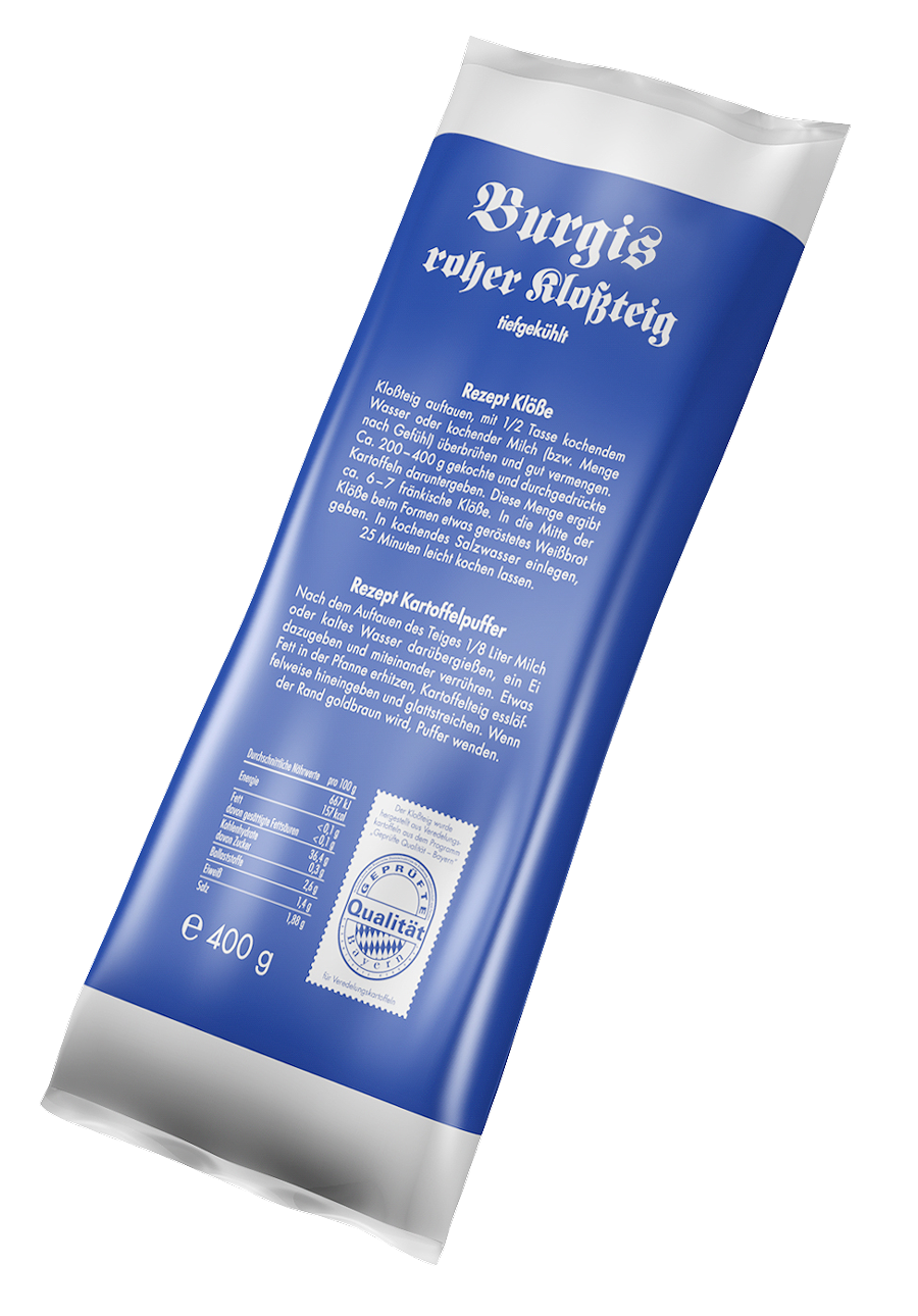 Produktbild roher Kloßteig Tiefkühl