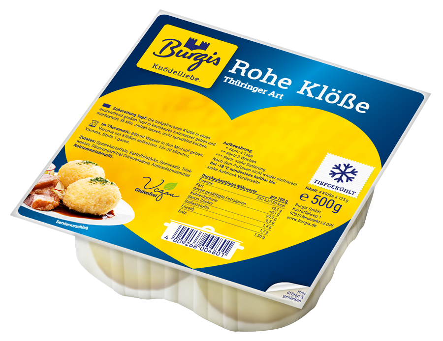 Produktbild Rohe Klöße TK