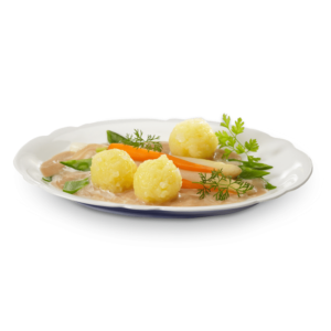 Bio-Knödelinos® mit Gemüse und Soße