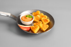 Herzelinos mit Apfelmus